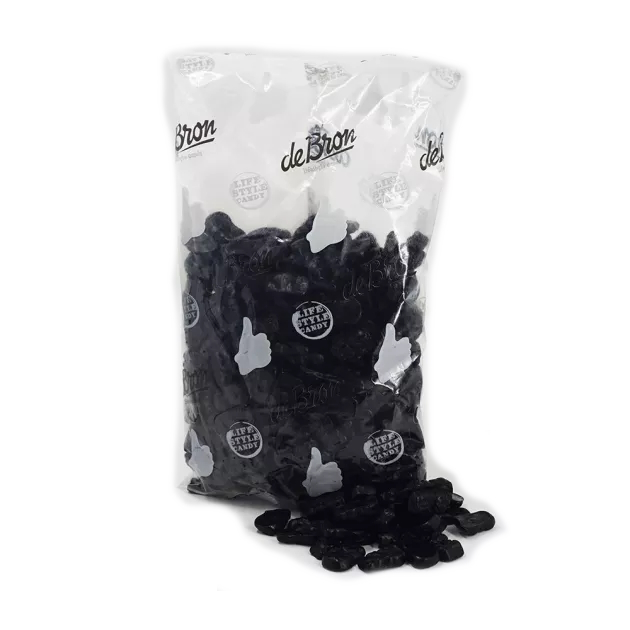 Sweet Liquorice Bears No Added Sugar Free Pick & Mix Sweets De Bron 1kg